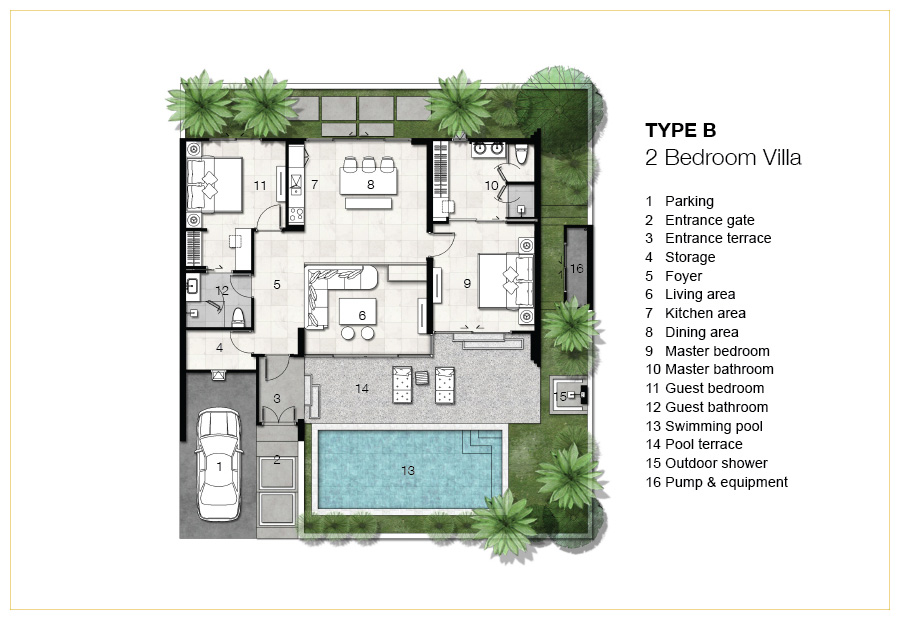 Trichada Villas specifications quality, master and villa