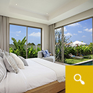 Trichada Villa bedroom onto garden