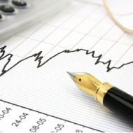 Chart with pen