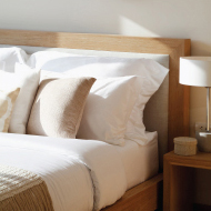 Bed with pillows